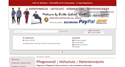 Desktop Screenshot of pflegeoverall24.de