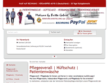 Tablet Screenshot of pflegeoverall24.de